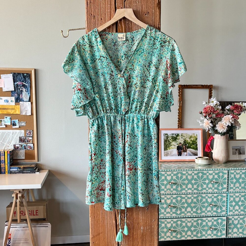 Silk patterned dress